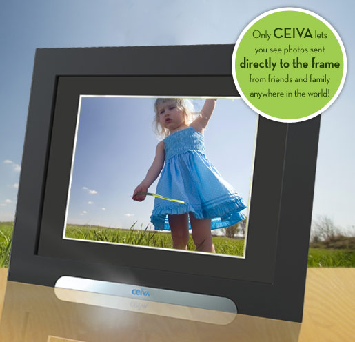 Only CEIVA lets you see photos sent directly to the frame from friends and family anywhere in the world!